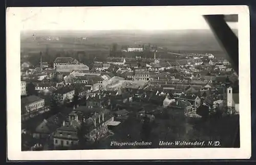 AK Unter-Waltersdorf, Fliegeraufnahme