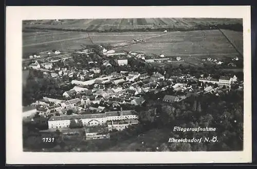 AK Ebreichsdorf /N.-Ö., Fliegeraufnahme der Ortschaft