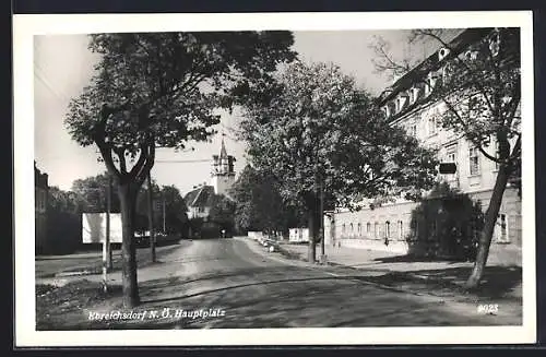 AK Ebreichsdorf, Hauptplatz mit Kirche