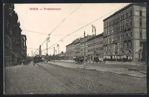 AK Wien, Blick in die Praterstrasse