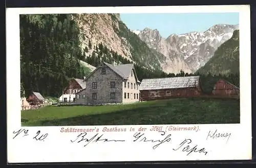 AK Weichselboden, Gasthaus Schützenauer in der Höll