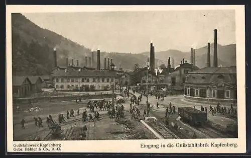 AK Kapfenberg, Gussstahlwerk Gebr. Böhler & Co. AG, Eingang