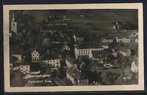 AK Fohnsdorf, Panorama vom Flugzeug aus