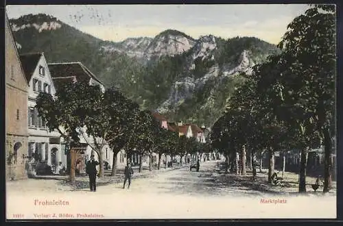 AK Frohnleiten, Strassenpartie am Marktplatz