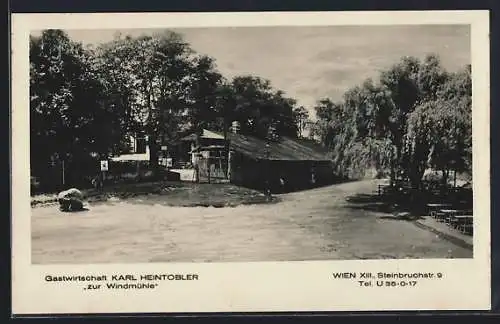 AK Wien, Gastwirtschaft Karl Heintobler zur Windmühle, Steinbruchstr. 9