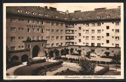 AK Wien, Gemeindebau Eberthof in der Hütteldorferstrasse