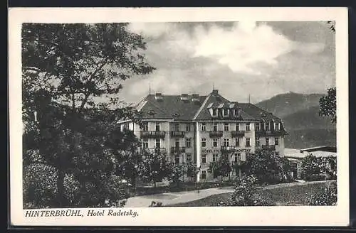 AK Hinterbrühl, Hotel Radetzky