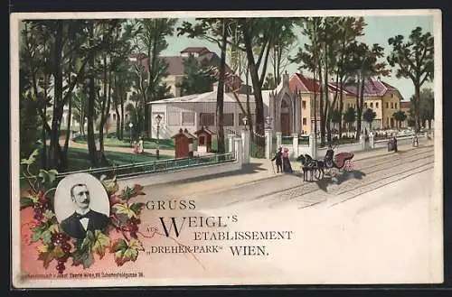 Lithographie Wien, Weigls Etablissement Dreher-Park