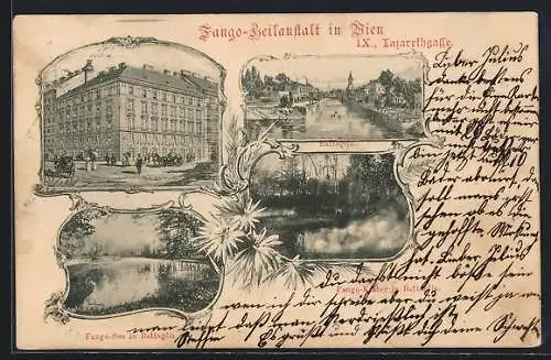 AK Wien, Fango-Heilanstalt, Lazaretgasse, Fango-See in Battaglia