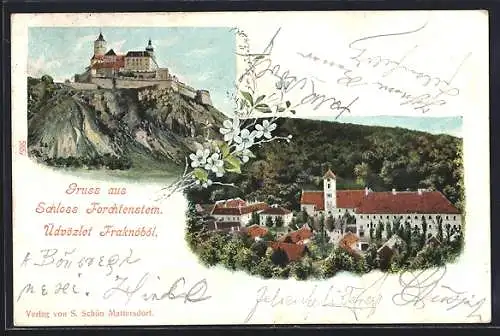 AK Forchtenstein, Das Schloss und eine Ortsansicht