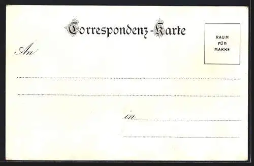 Lithographie Aflenz, Ortsansicht und die Fölzklamm