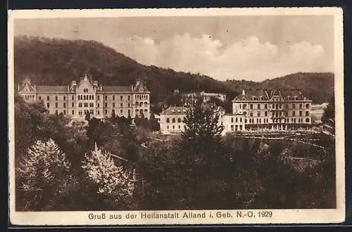 AK Alland i. Geb., Heilanstalt 1929