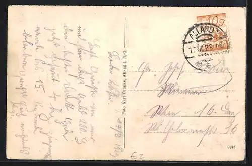 AK Alland i. Geb., Heilanstalt 1929