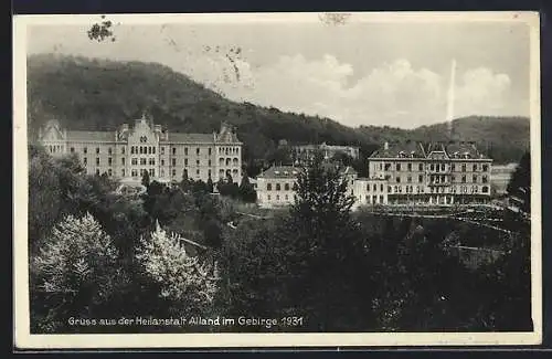 AK Alland im Gebirge, Heilanstalt 1931