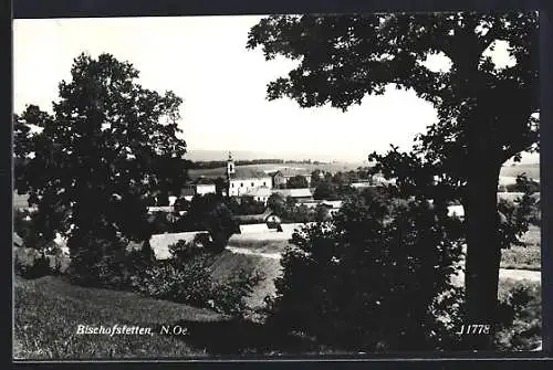 AK Bischofstetten /N. Oe., Teilansicht mit Kirche