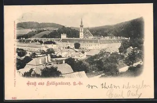 AK Heiligenkreuz /N.-Oe., Stift mit Kirche