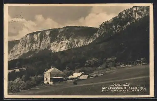 AK Felbring /Muthmannsdorf, Genesungsheim Rosenvilla