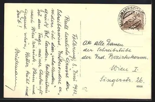 AK Felbring, Hotel Hohe Wand