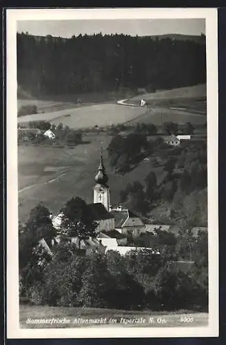 AK Altenmarkt /Ispertal, Ortspartie mit Kirche