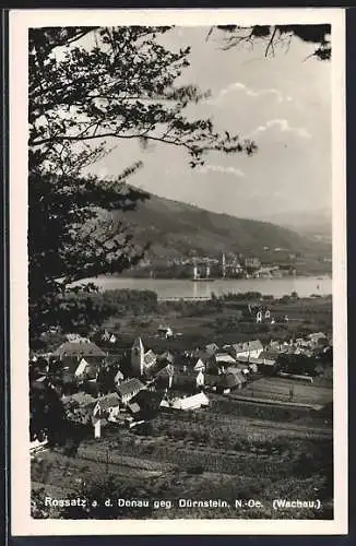 AK Rossatz a. d. Donau, Ortsansicht gegen Dürnstein