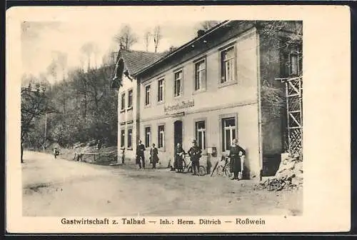 AK Rosswein, Gasthaus zum Talbad von H. Dittrich