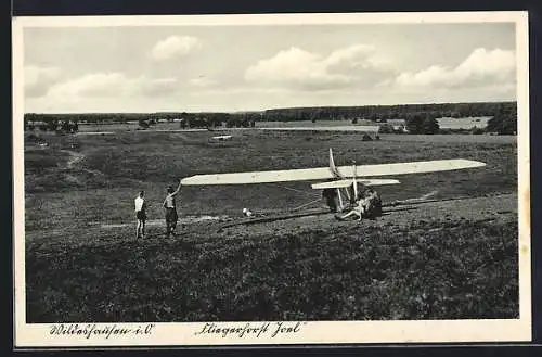 AK Wildeshausen i. O., Fliegerhorst Joel mit Segelflugzeugen