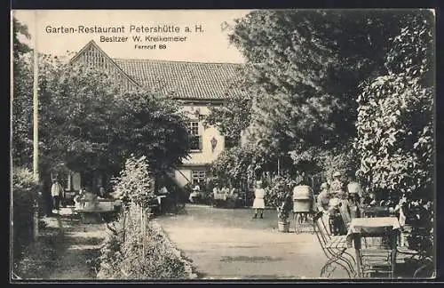 AK Osterode / Harz, Garten-Restaurant Petershütte a. H., Bes. W. Kreikemeier