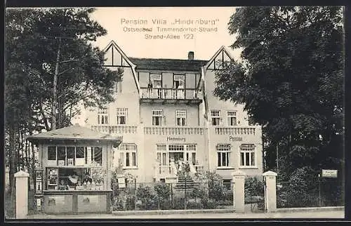 AK Timmendorfer-Strand, Hotel Villa Hindenburg, Strandallee 122, Aussenansicht