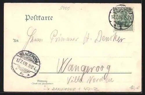 AK Hannover, Studentenwappen der Burschenschaft Germania, Technische Hochschule