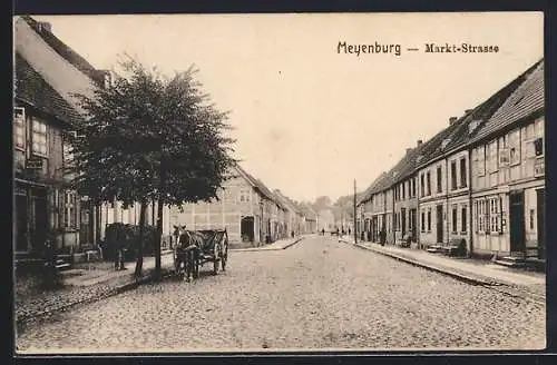 AK Meyenburg / Prignitz, Partie in der Markt-Strasse