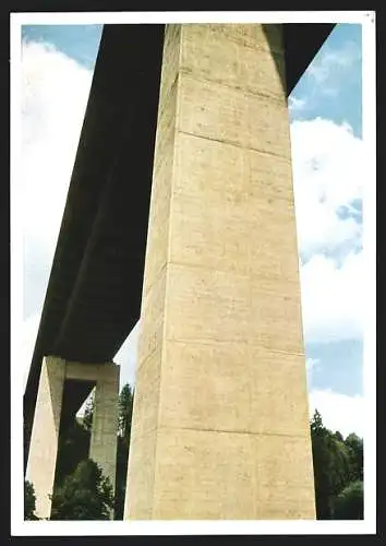 12 AK Wiesbaden, Serienbild Beton: Baustoff der Neuzeit, Hochgebirgstalsperre, Autobahnbrücke und Kraftwerk, Bauhaus