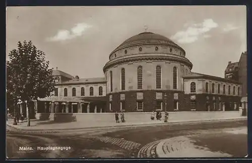 AK Mainz, Partie an der Hauptsynagoge