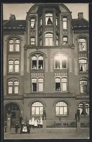 Foto-AK Hannover-Hainholz, Wohnhaus in der Chamissostrasse 23, 1907