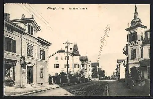 AK Wörgl /Tirol, Blick in die Bahnhofstrasse