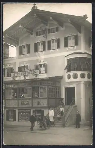 Foto-AK Wörgl, Gasthof Oberbräu, Marktplatz 10