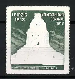 Reklamemarke Leipzig, Völkerschlachtdenkmal 1813-1913, Monument