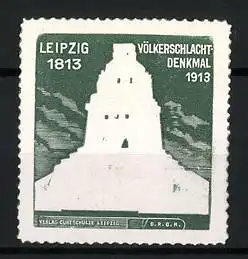 Reklamemarke Leipzig, Völkerschlachtdenkmal 1813-1913, Denkmalansicht