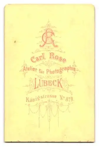 Fotografie Carl Rose, Lübeck, Königstrasse 879, Porträt eines Paares