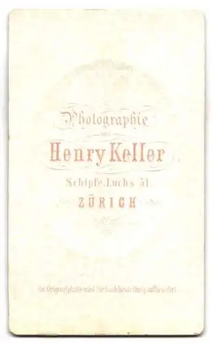 Fotografie Henry Keller, Zürich, Schipfe-Luchs 51, Porträt einer Frau mit Schleifenkragen