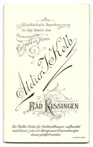 Fotografie Joh. Kolb, Bad Kissingen, Porträt eines Kleinkindes