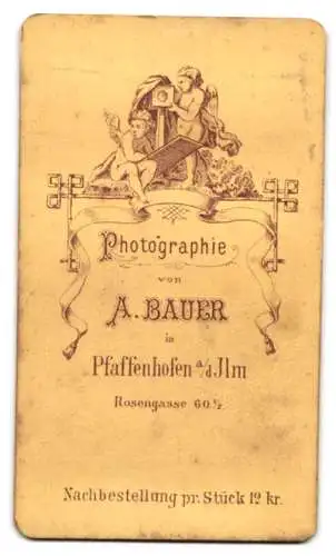 Fotografie A. Bauer, Pfaffenhofen a/d Ilm, Rosengasse 60½, Seitenprofil einer Frau