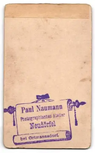 Fotografie Paul Naumann, Neudörfel, Kind auf rustikalem Geländer