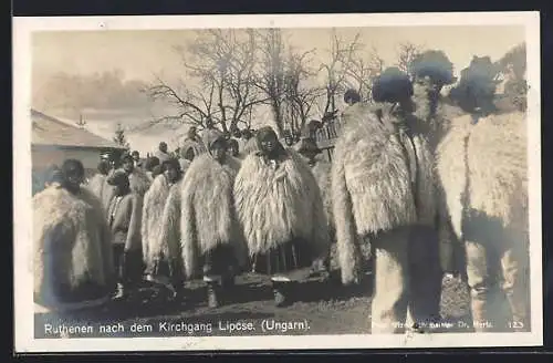 AK Ruthenen nach dem Kirchgang Lipcse