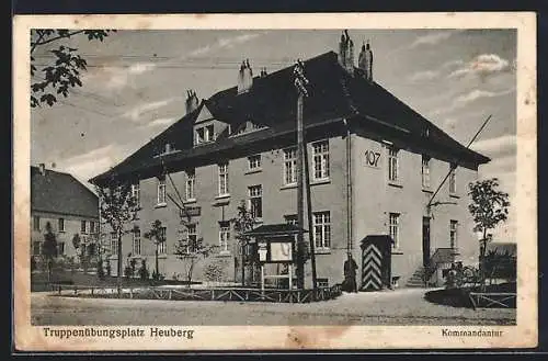 AK Heuberg, Truppenübungsplatz, Kommandantur mit Wachsoldat