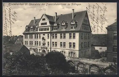 AK Dillingen / Donau, Klosterneubau St. Imaculata der Franziskanerinnen