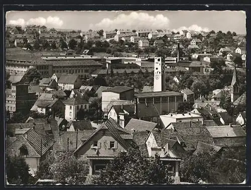 AK Wernau / Neckar, Teilansicht mit Bäumen