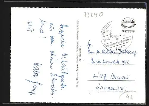 AK Wendlingen am Neckar, Kreis-Sparkasse, Rathaus, Postamt