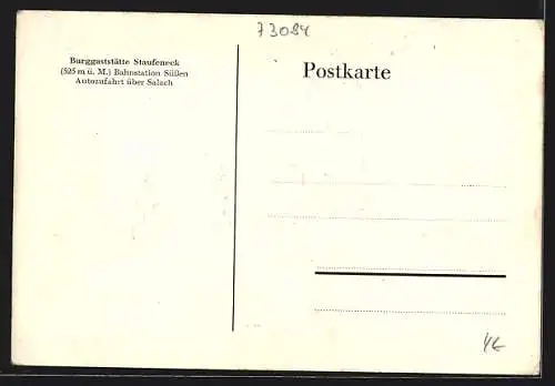 AK Süssen, Burggaststätte Staufeneck