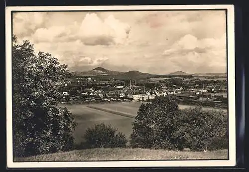 AK Göppingen, Teilansicht mit Bäumen