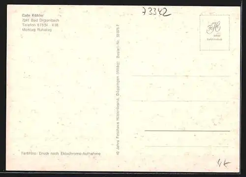 AK Bad Ditzenbach, Café Köhler